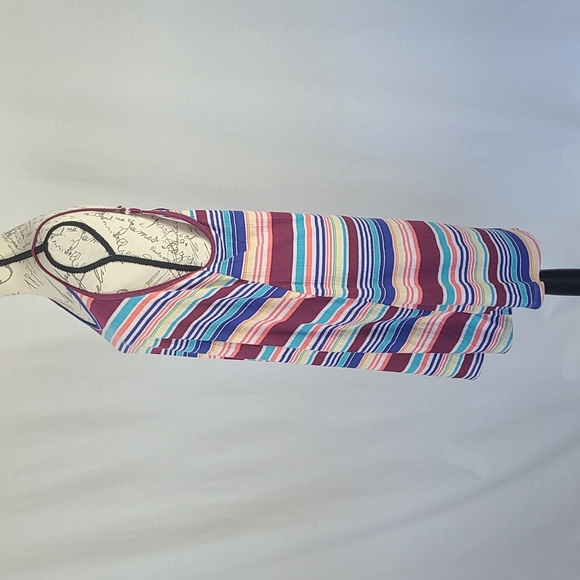 Vinage Striped Casual Dress - Purple Multi - Picture 3 of 8